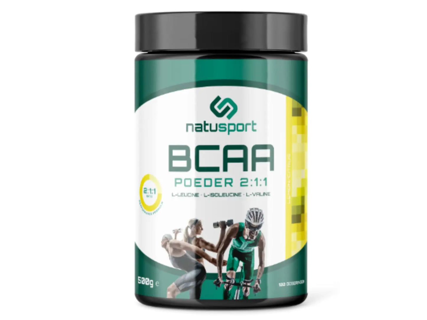 NatuSport BCAA Poeder Lemon 500 Gram