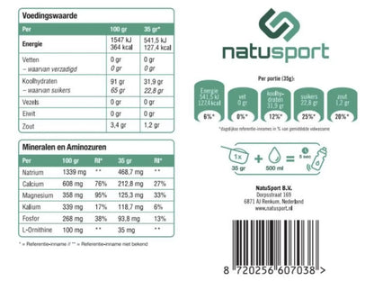 NatuSport Isotonic Sportdrink Navulverpakking 1 kg