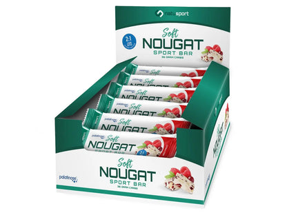 Natusport Soft Nougat Sport Bar 12 Stuks