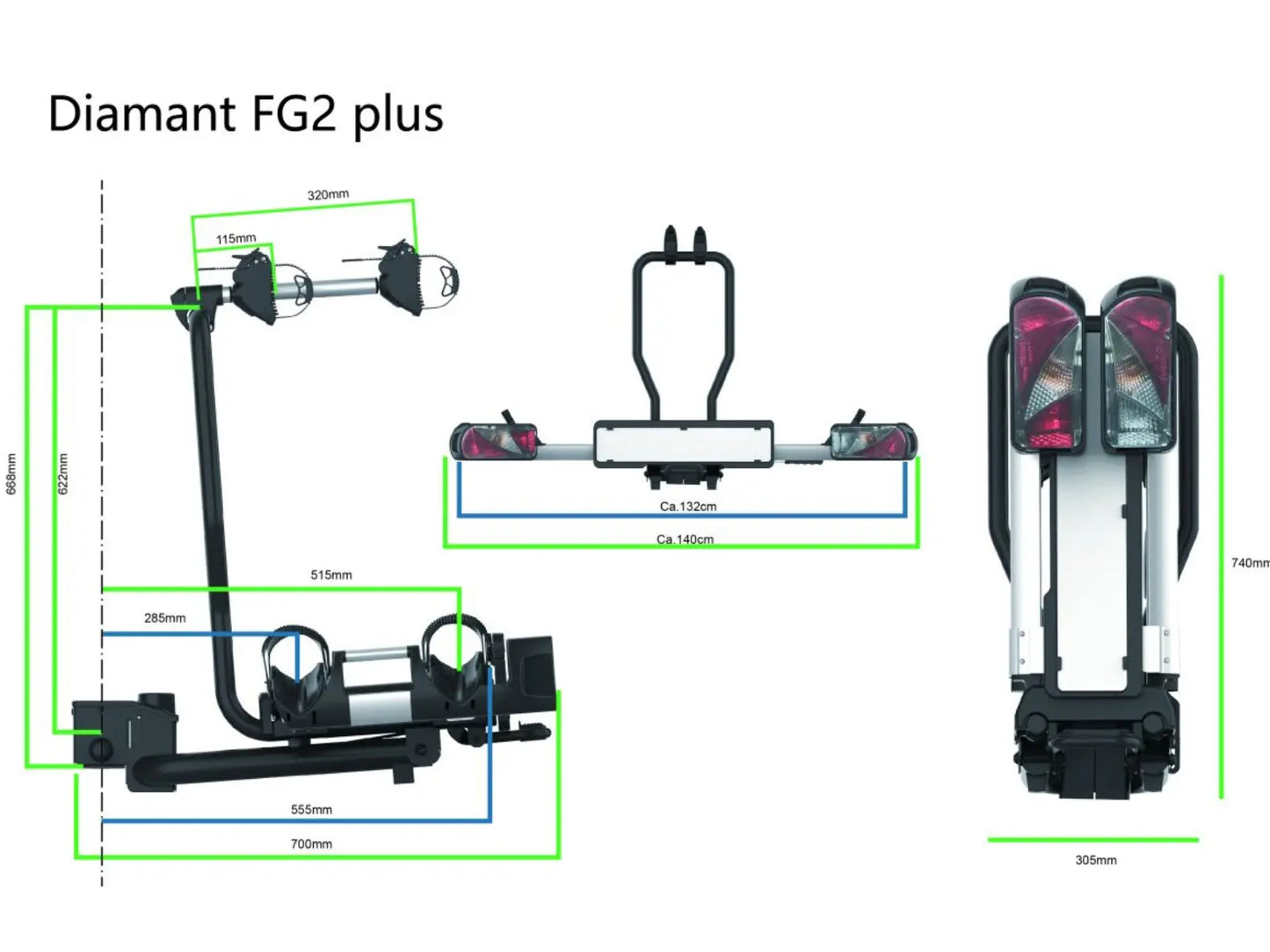 Pro-User Diamant FG2 Plus Fietsendrager