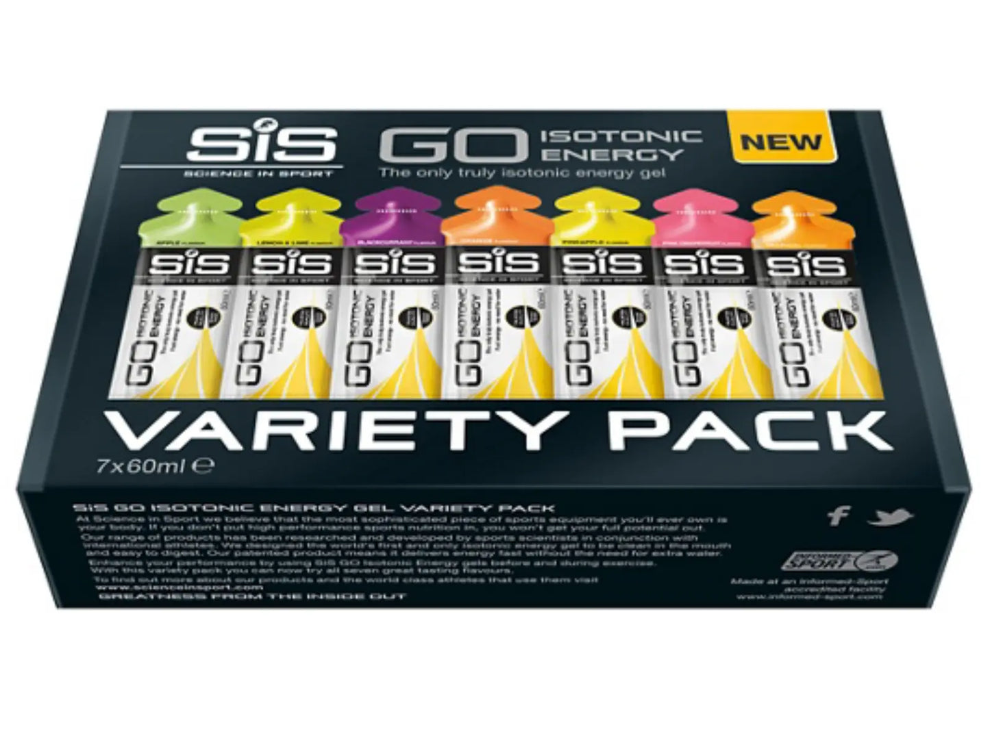 SIS Go Isotonic Energy Gel Variatie Pak 7