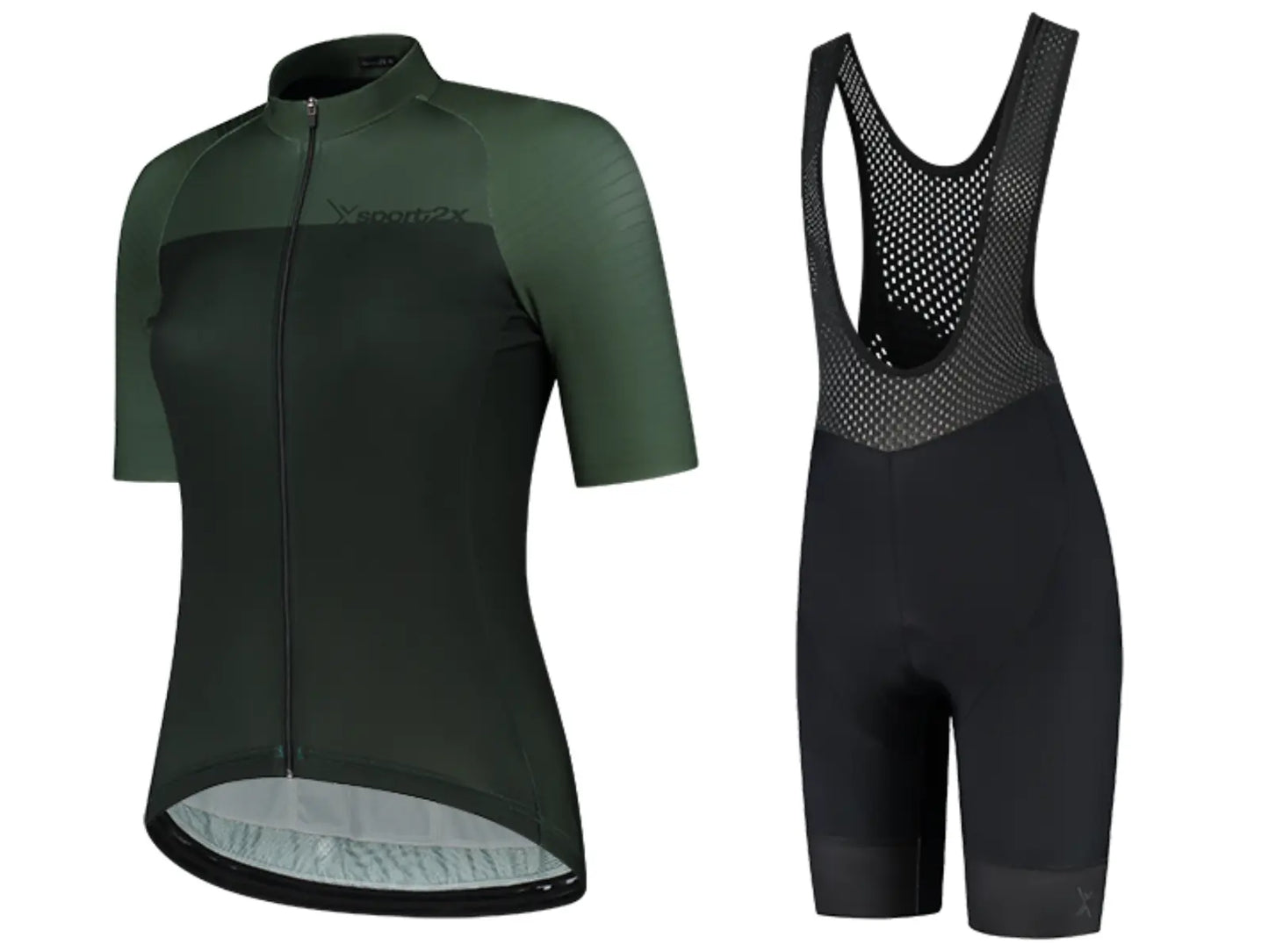 Sport2x Icon Kledingset Zomer Dames Groen